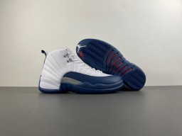 Air Jordan 12 White Royal Blue Basketball Shoes 13