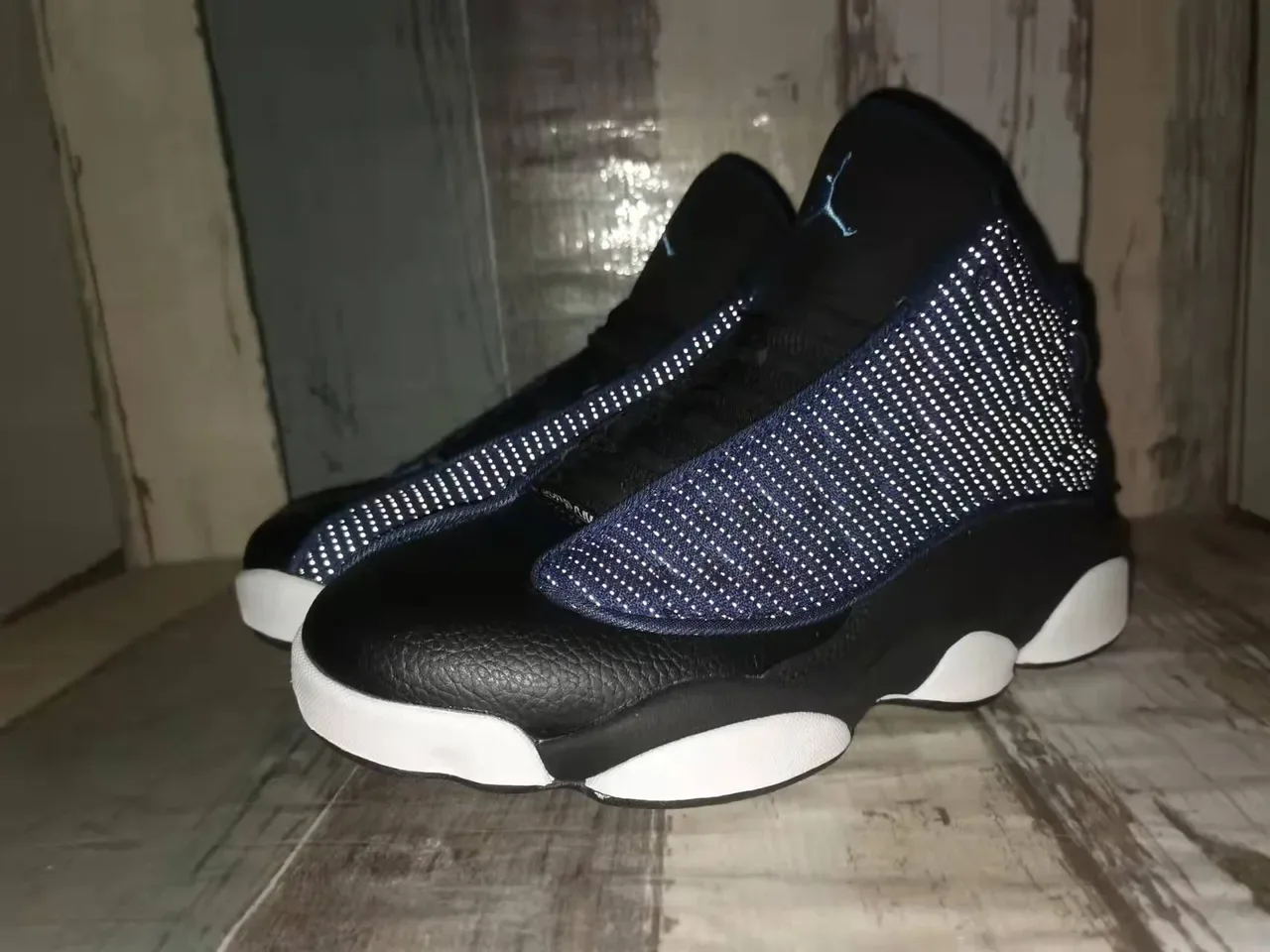 Air Jordan 13 Chaussures de basket-ball Noir et Bleu Royal 2