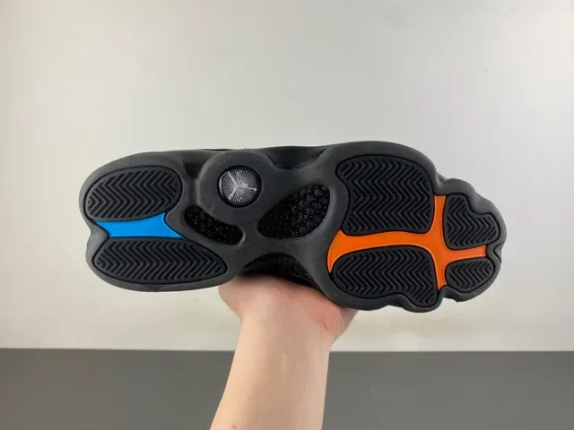 Air Jordan 13 काले डेनिम स्टडेड बास्केटबॉल जूते 10