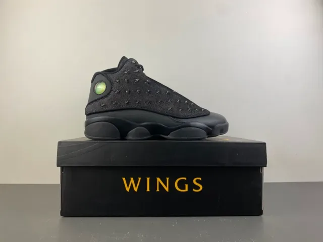 Air Jordan 13 काले डेनिम स्टडेड बास्केटबॉल जूते 17