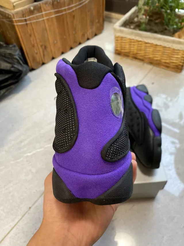 Air Jordan 13 Black Purple Basketball Shoes 6