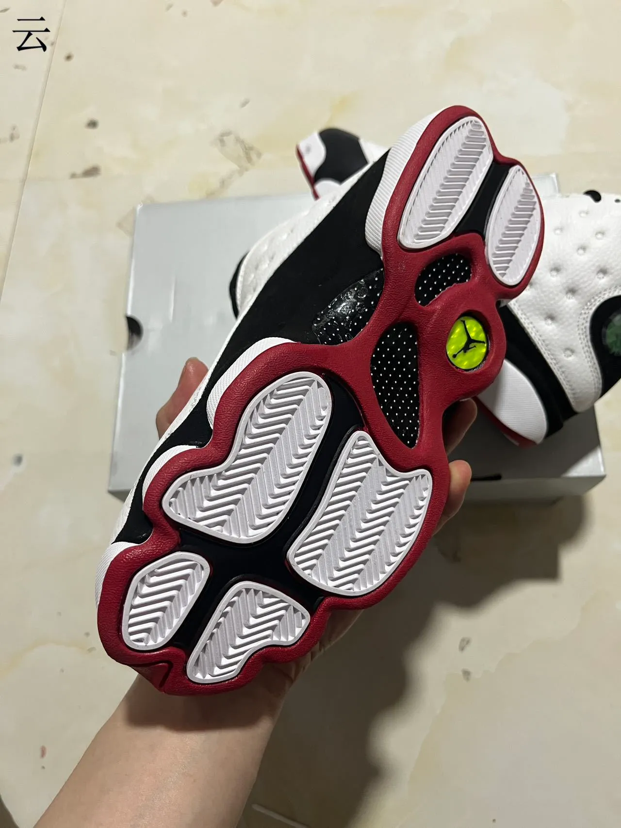 Air Jordan 13 White Black Red Basketball Shoes 6