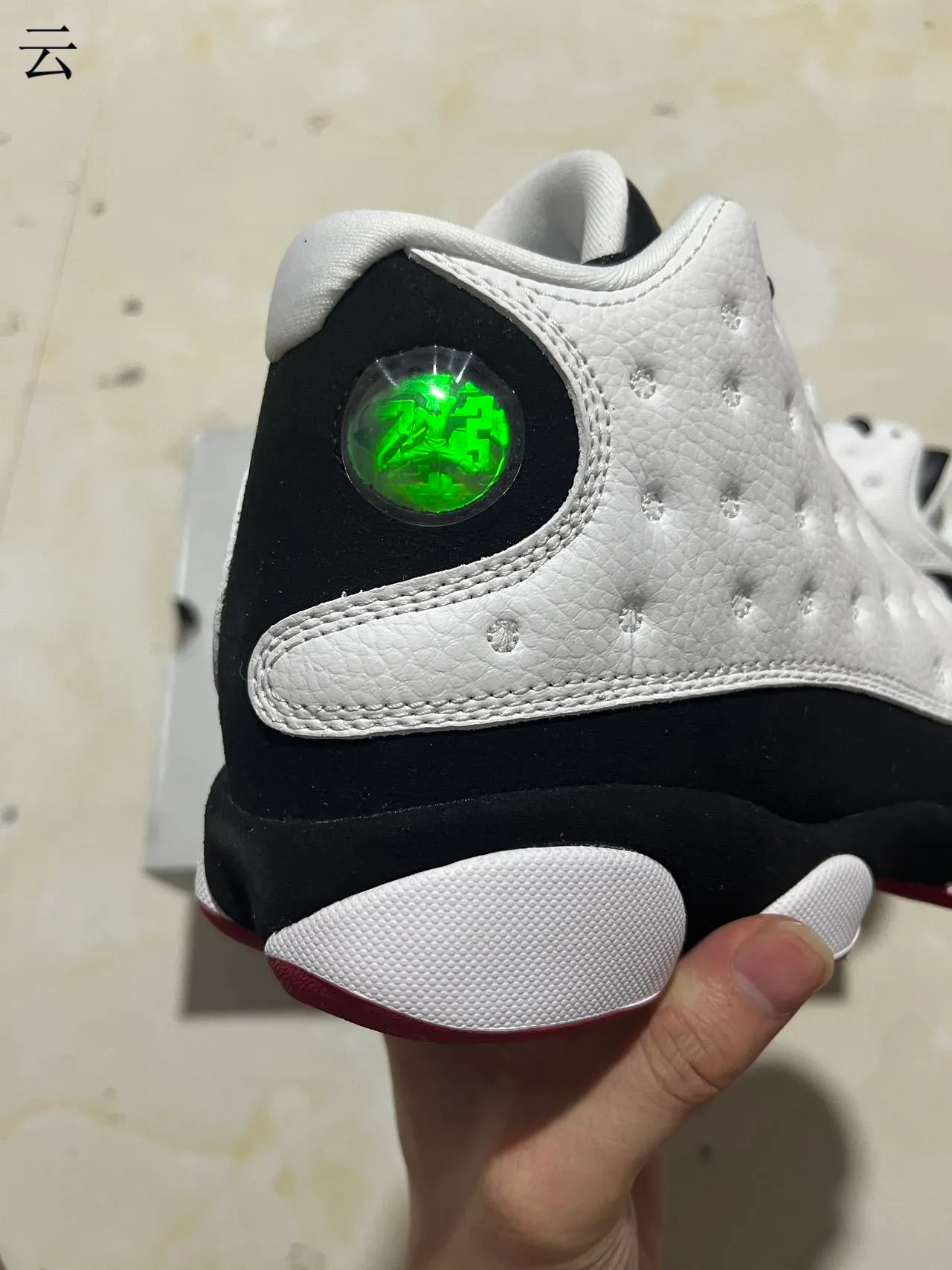 Air Jordan 13 White Black Red Basketball Shoes 7