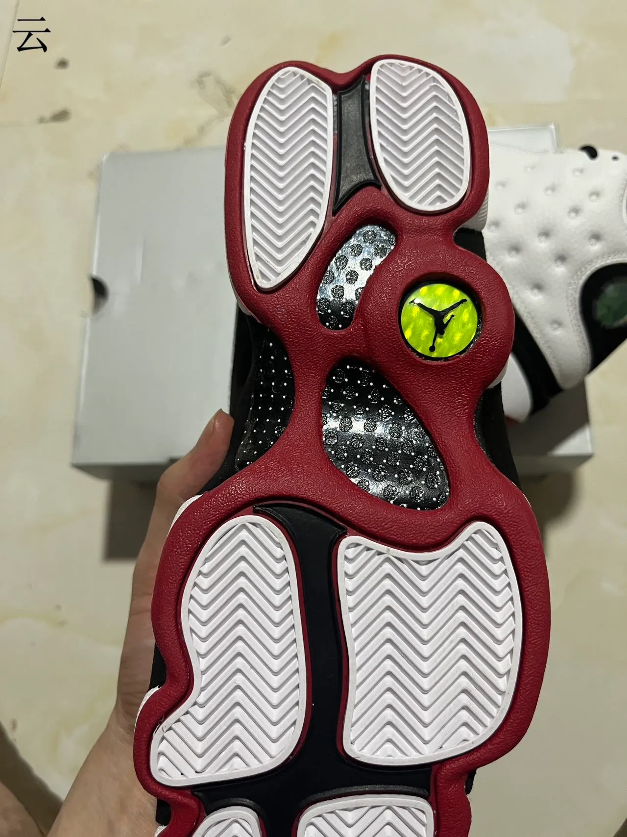 Air Jordan 13 White Black Red Basketball Shoes 8