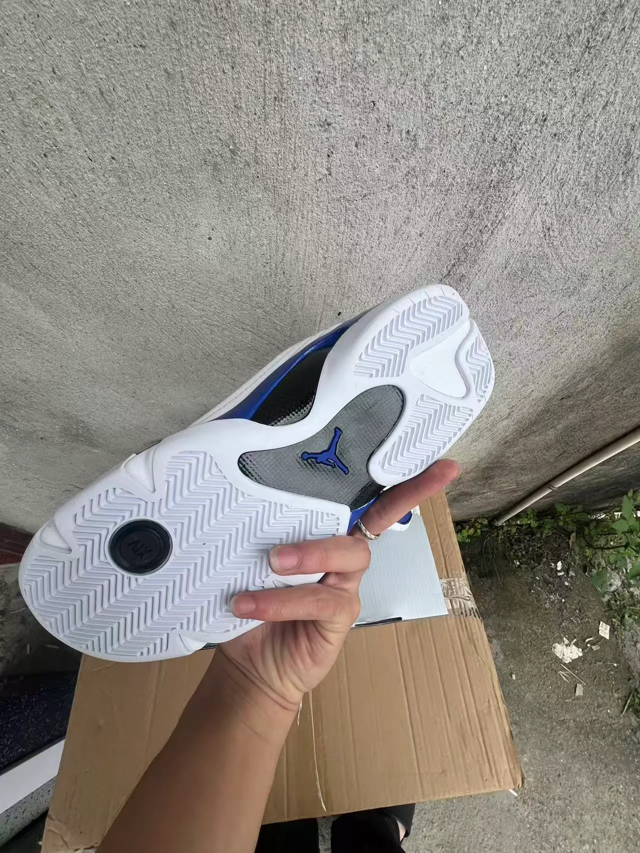 Air Jordan 14 White Royal Blue Basketball Shoes 6