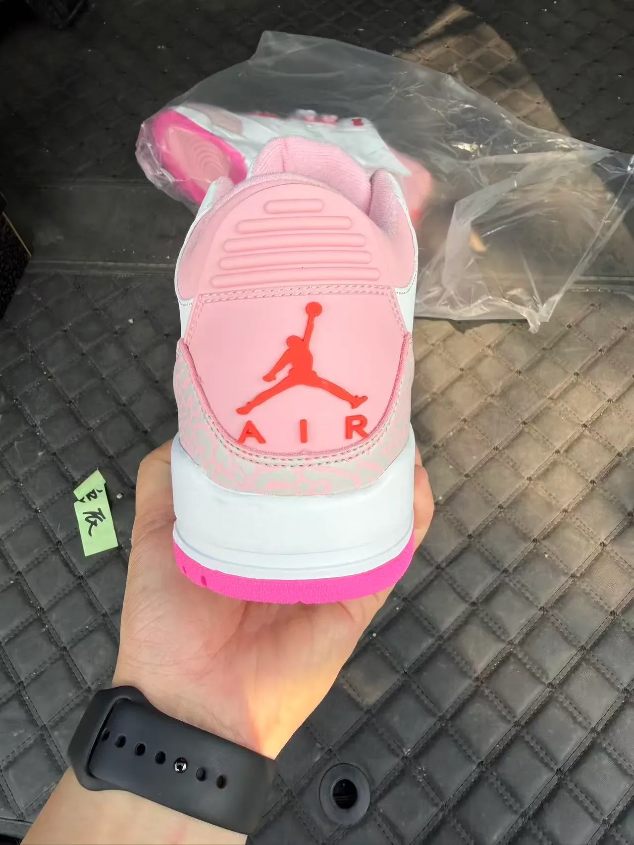Air Jordan 3 White Pink Elephant Print Basketball Shoes 3