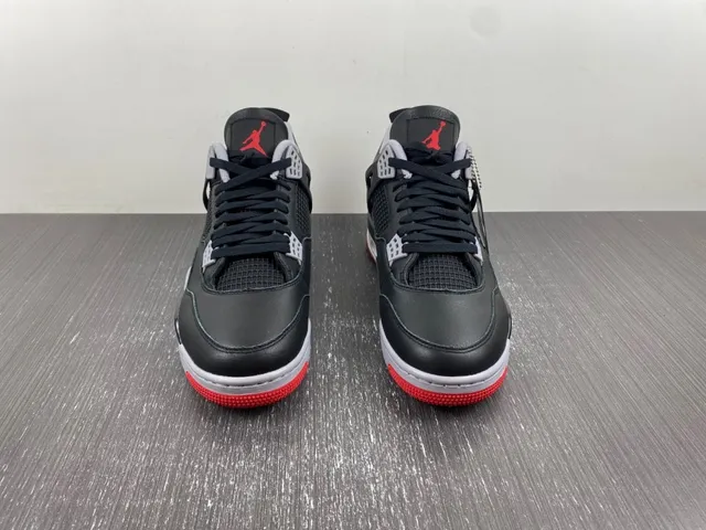 Air Jordan 4 Black Cement Red Basketball Shoes 3