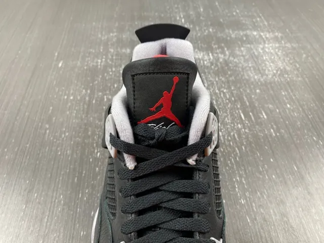 Air Jordan 4 Black Cement Red Basketball Shoes 6
