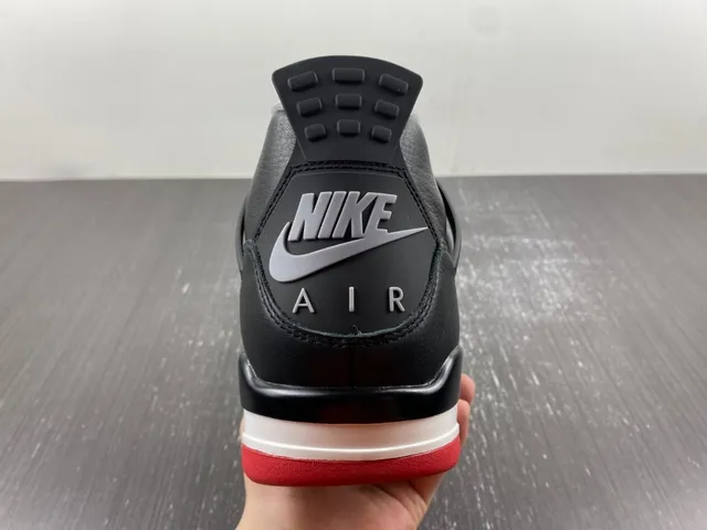 Air Jordan 4 Black Cement Red Basketball Shoes 7