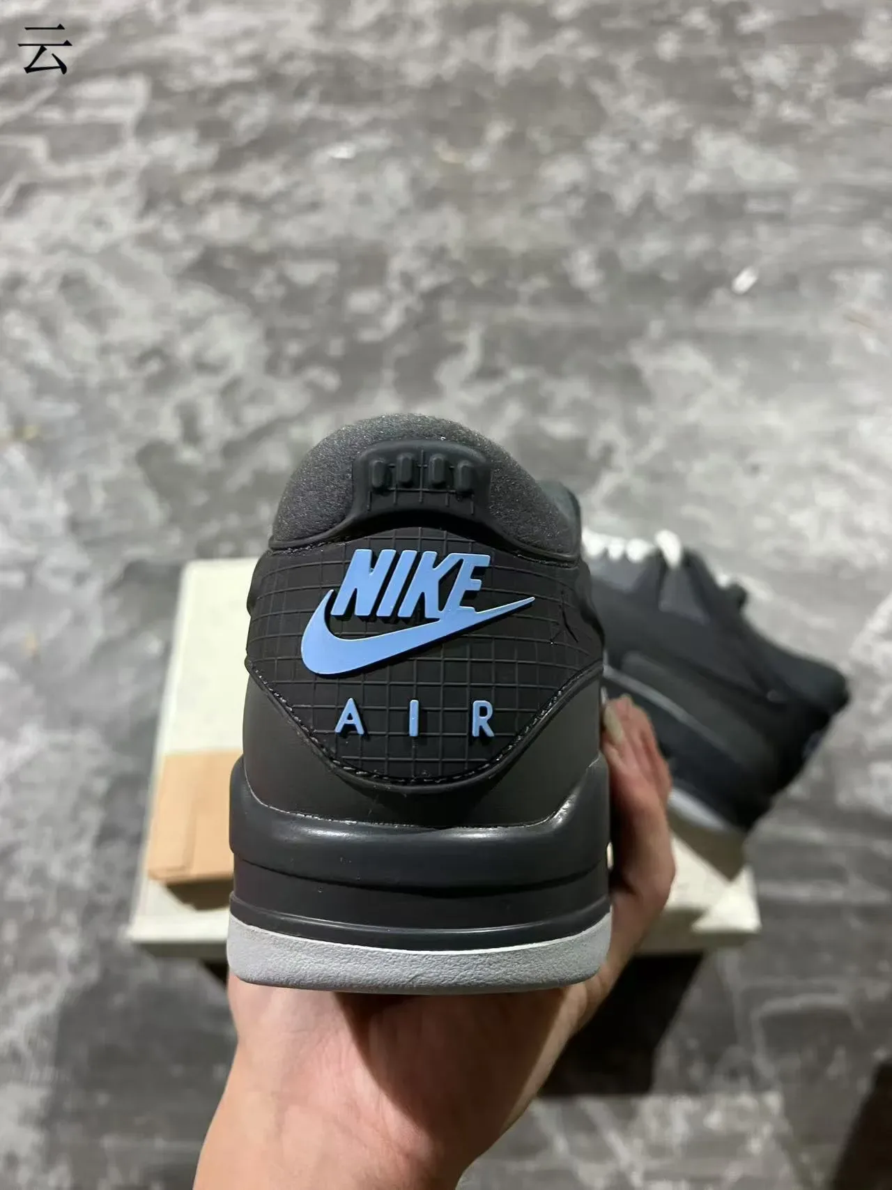Air Jordan 4 Black Gray Cream Lifestyle Sneakers 8