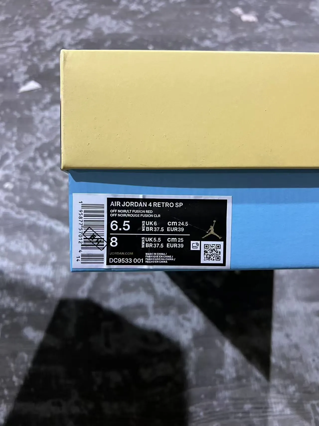 Chaussures de basketball Air Jordan 4 noir lime jaune bleu 10