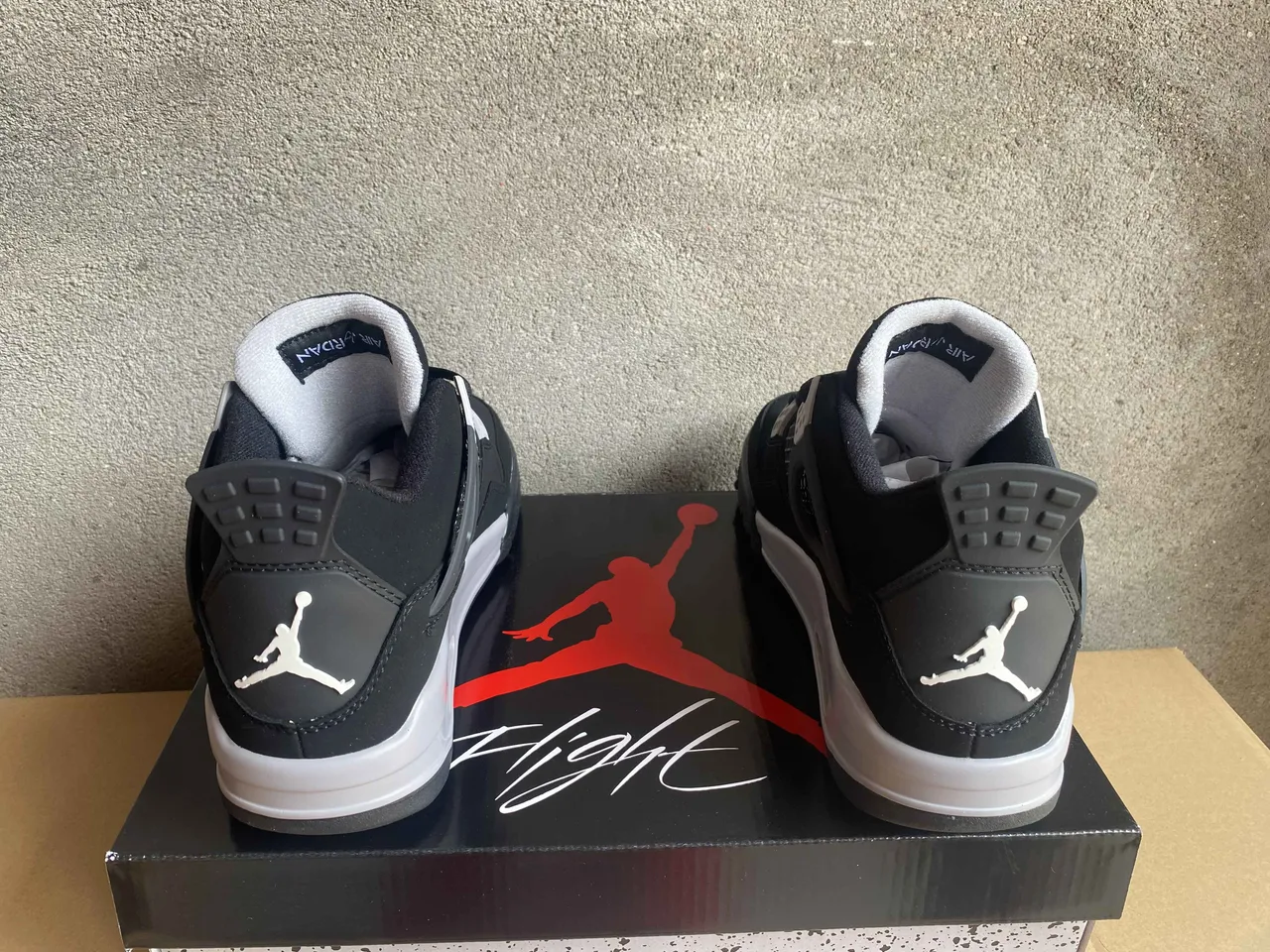 Air Jordan 4 Black White Silver Basketball Shoes 6