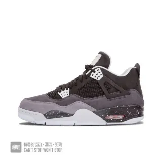 Air Jordan 4 Cinza Escuro Camurça Malha Solado Speckled Tênis de Basquete