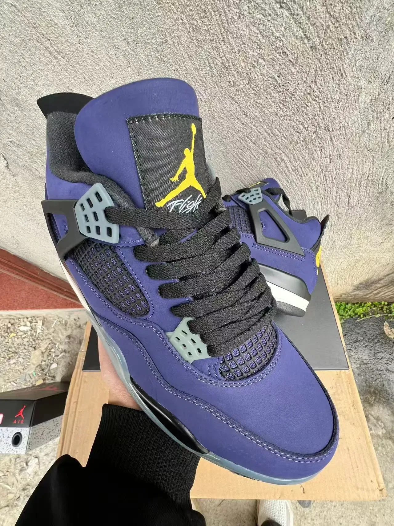 Air Jordan 4 Violet Daim High-Top Chaussures de Basket 2