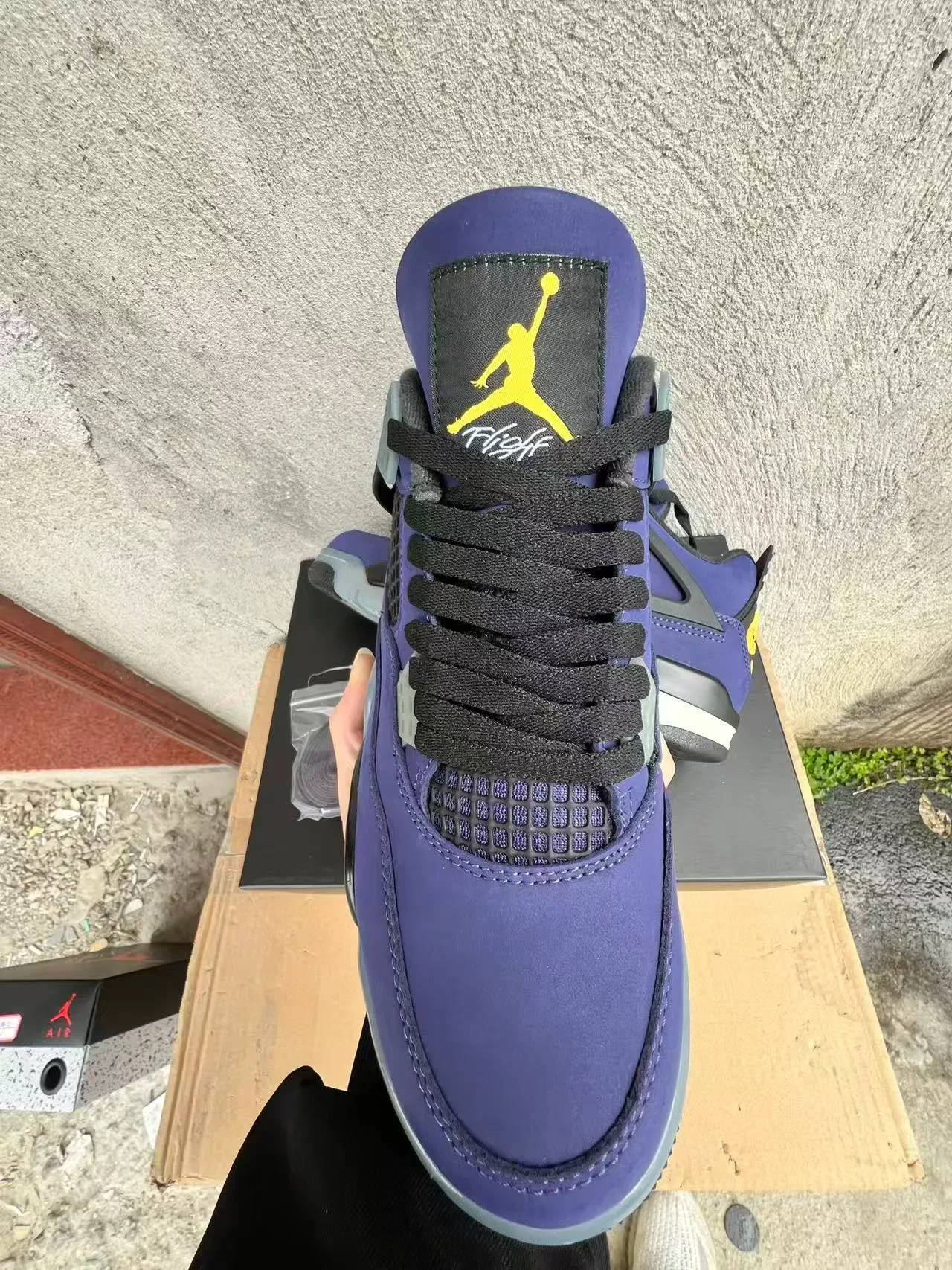 Air Jordan 4 Violet Daim High-Top Chaussures de Basket 3