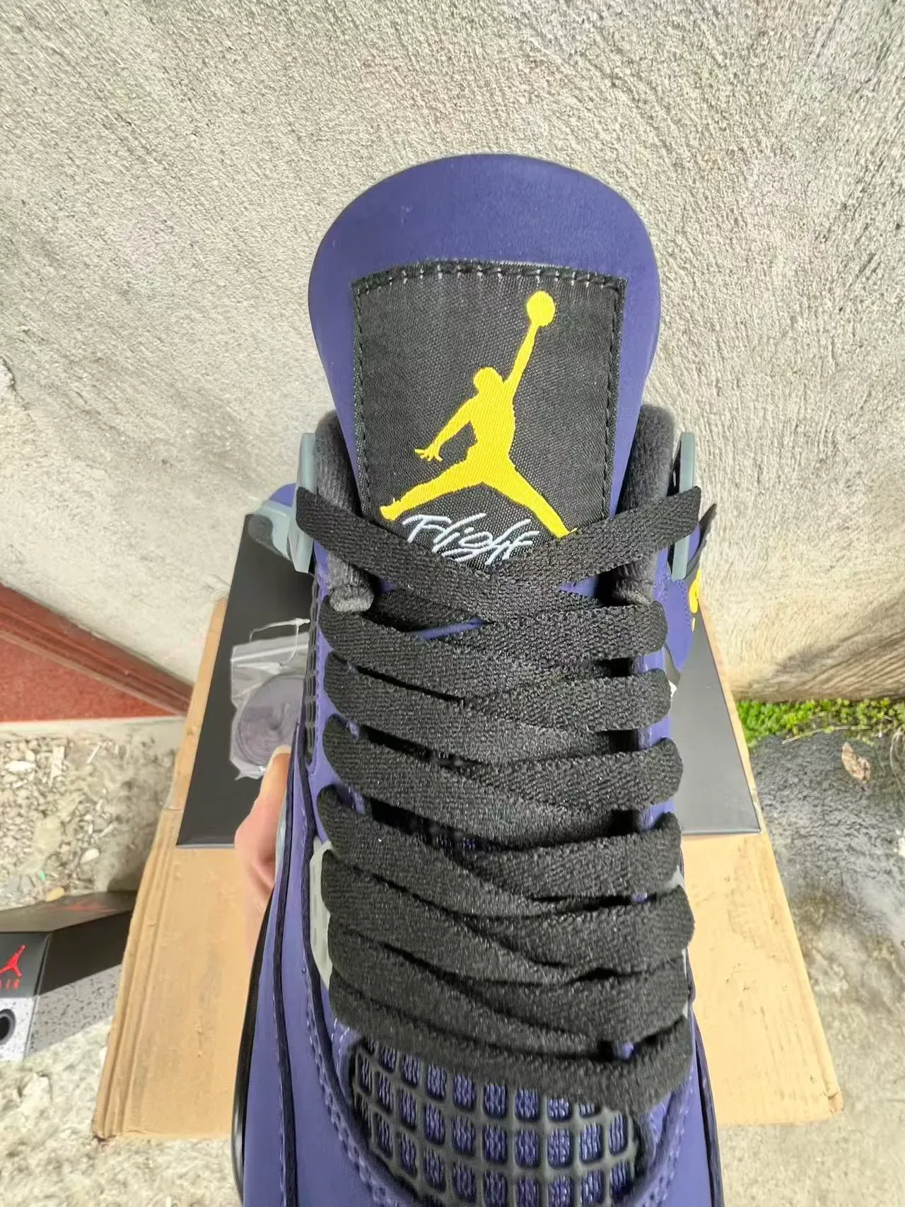 Air Jordan 4 Violet Daim High-Top Chaussures de Basket 4