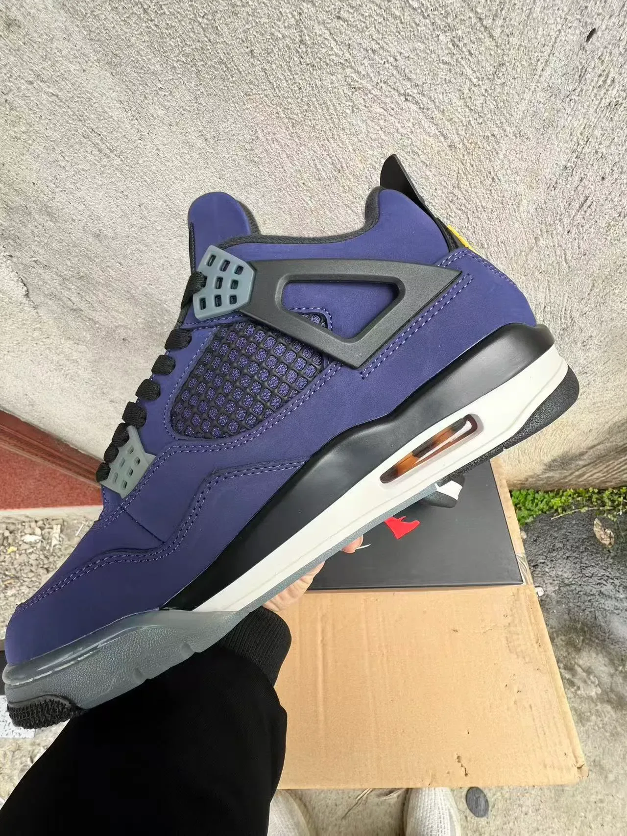 Air Jordan 4 Violet Daim High-Top Chaussures de Basket 5