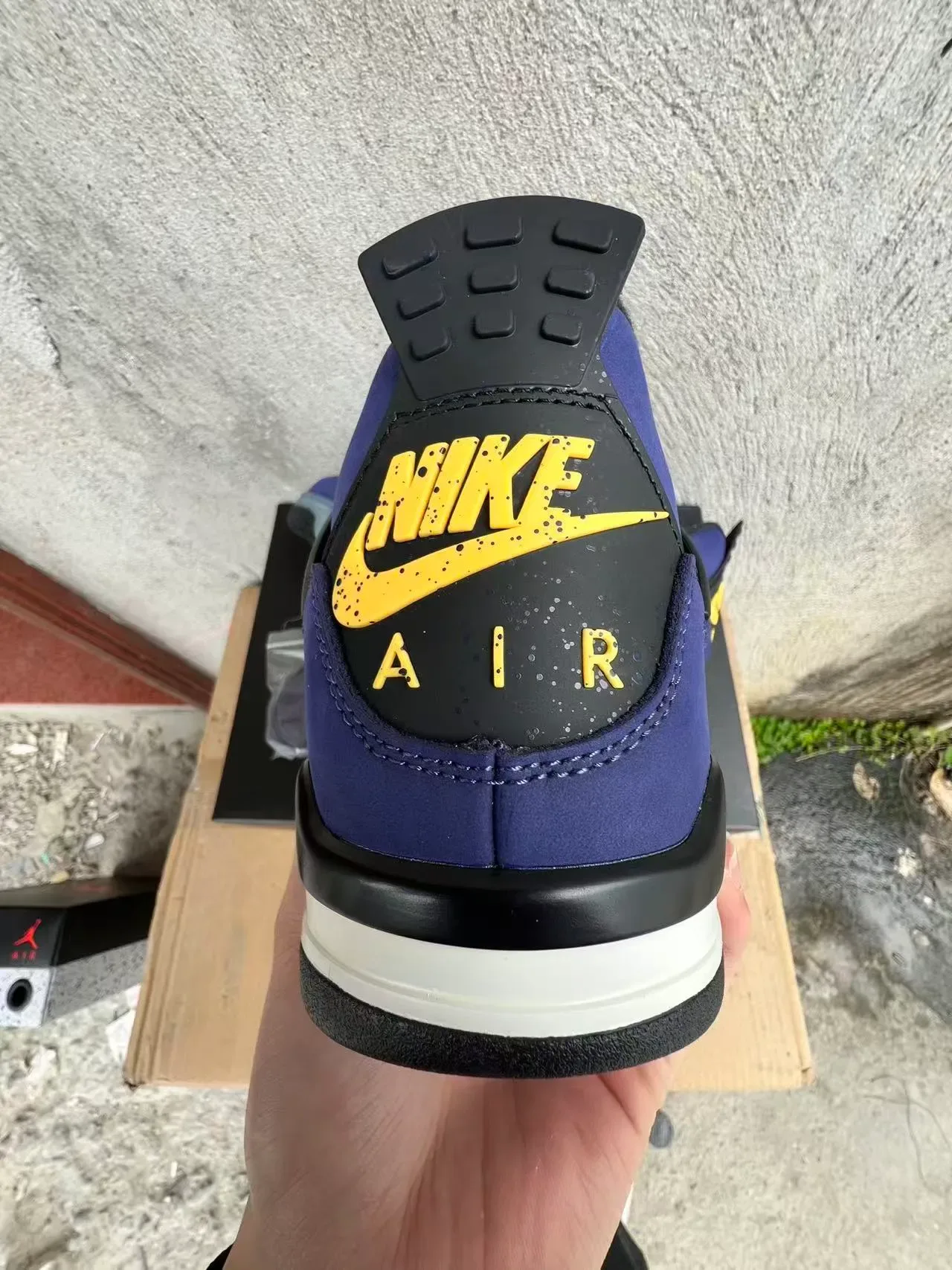 Air Jordan 4 Violet Daim High-Top Chaussures de Basket 8