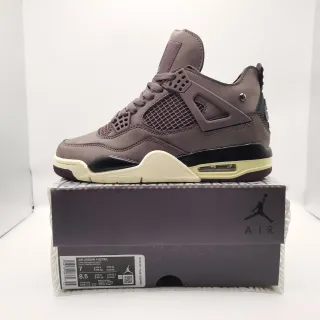 Air Jordan 4 Retro Dark Purple Black White Basketball Shoes