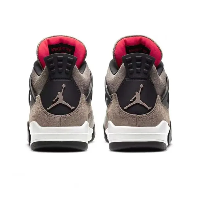Tênis de basquete Air Jordan 4 taupe marrom preto branco 3