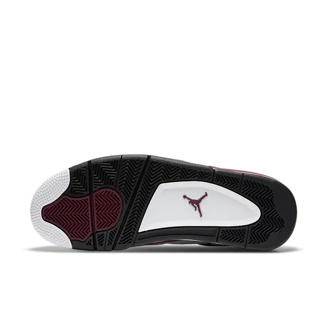 Air Jordan 4 Zapatos de Baloncesto Blancos Borgoña Negros 6