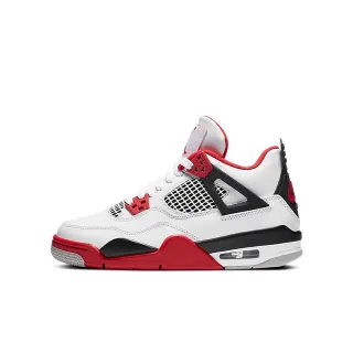 Air Jordan 4 White Red Black Basketball Shoes