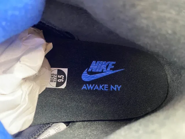 Air Jordan 5 Preto Azul Royal NY Tênis de Basquete 7