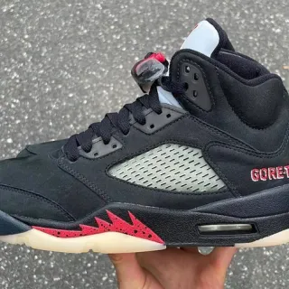Air Jordan 5 GORE-TEX Black Red Basketball Shoes
