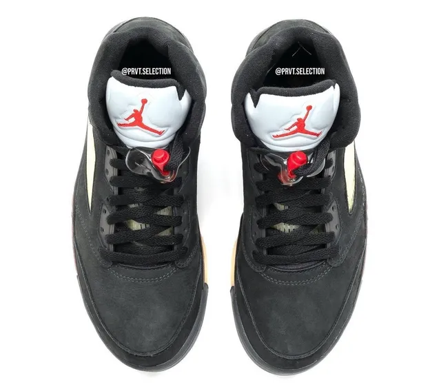 Air Jordan 5 GORE-TEX Black Red Basketball Shoes 6