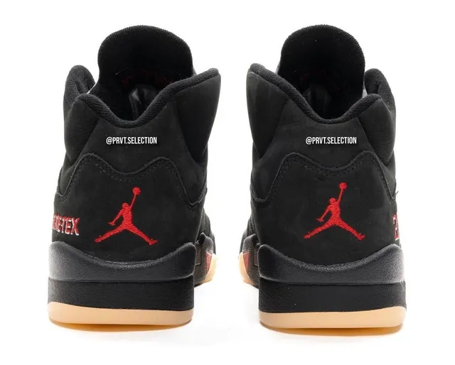 Air Jordan 5 GORE-TEX Black Red Basketball Shoes 7