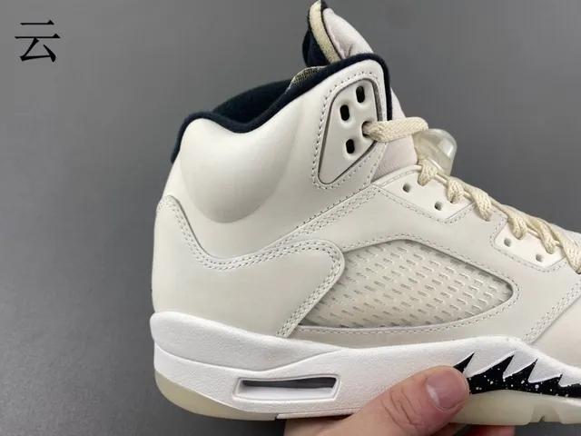 Air Jordan 5 Off-White Navy Basketball Shoes 2