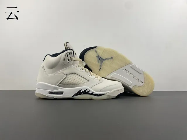 Air Jordan 5 Off-White Navy Basketball Shoes 7