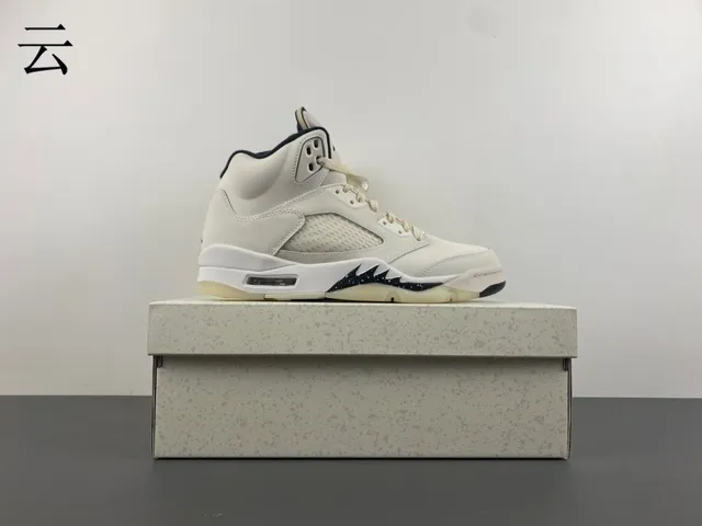 Air Jordan 5 Off-White Navy Basketball Shoes 13