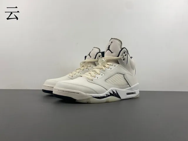 Air Jordan 5 Off-White Navy Basketball Shoes 14