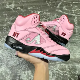Air Jordan 5 粉黑红 NY 23 篮球鞋