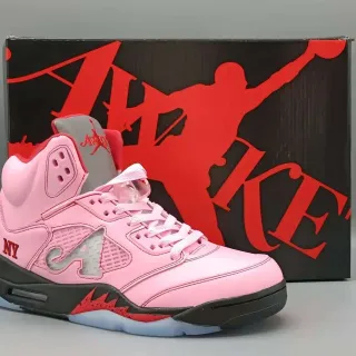 Air Jordan 5 粉色 'NY' 篮球鞋