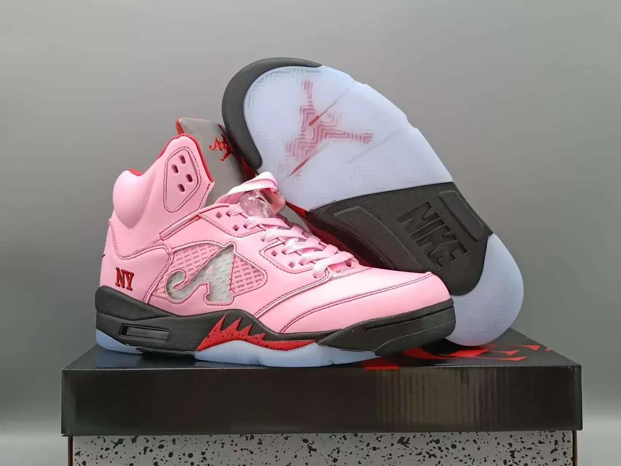 Air Jordan 5 Pink 'NY' Chaussures de Basketball 3
