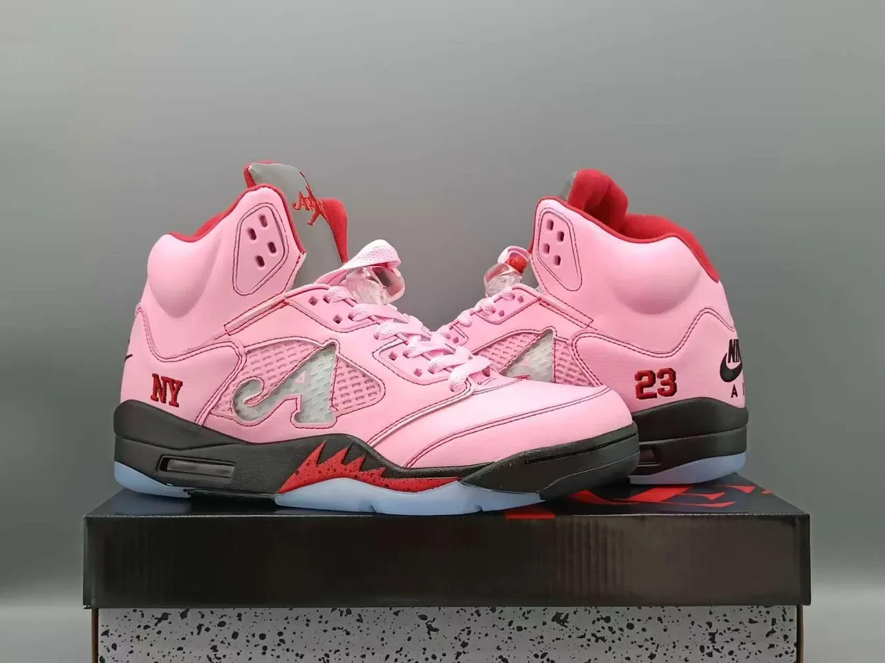 Air Jordan 5 Pink 'NY' Chaussures de Basketball 6
