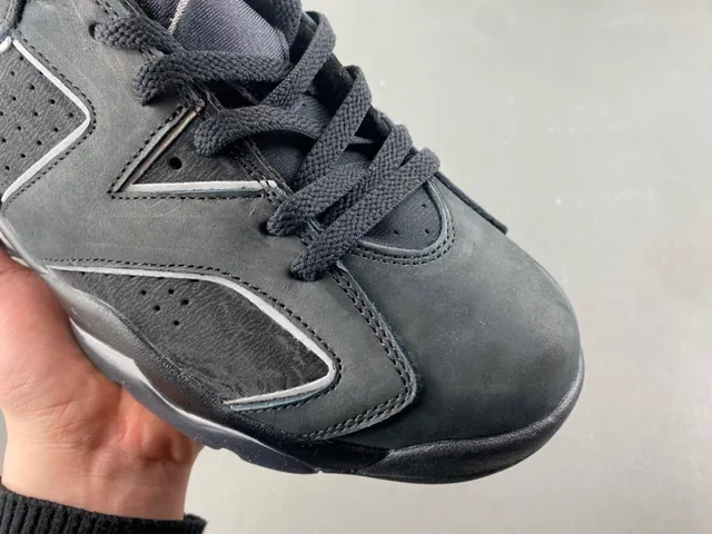Zapatillas de baloncesto Air Jordan 6 negro gris oscuro plateado 2