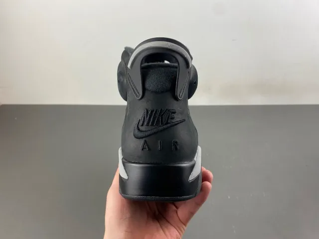 Zapatillas de baloncesto Air Jordan 6 negro gris oscuro plateado 4