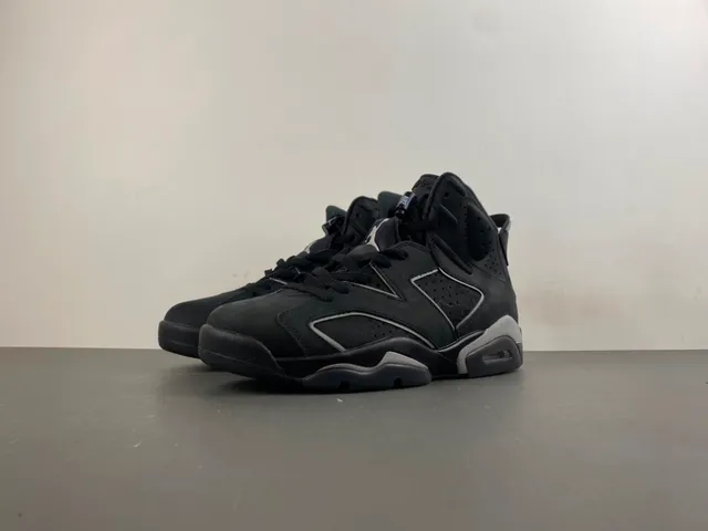 Zapatillas de baloncesto Air Jordan 6 negro gris oscuro plateado 10