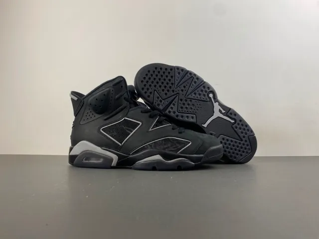 Zapatillas de baloncesto Air Jordan 6 negro gris oscuro plateado 12