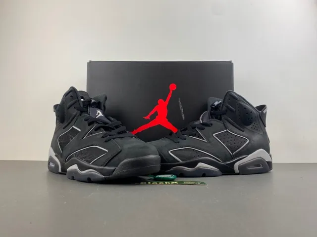 Zapatillas de baloncesto Air Jordan 6 negro gris oscuro plateado 13