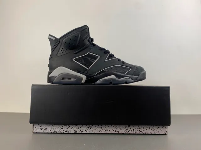 Zapatillas de baloncesto Air Jordan 6 negro gris oscuro plateado 15