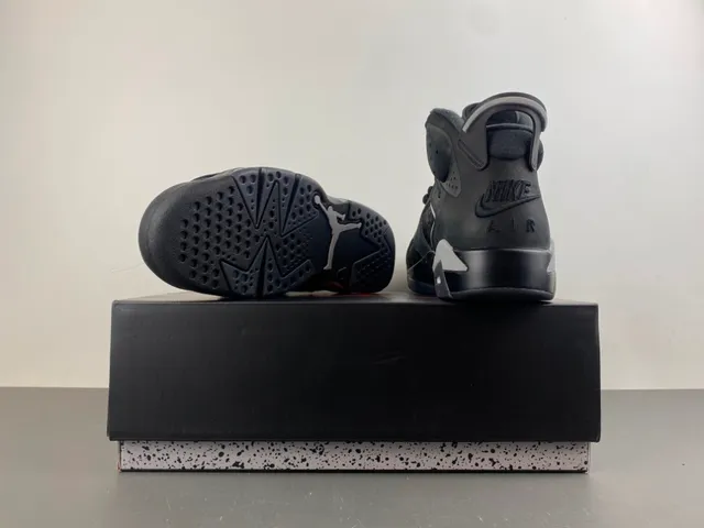 Zapatillas de baloncesto Air Jordan 6 negro gris oscuro plateado 16