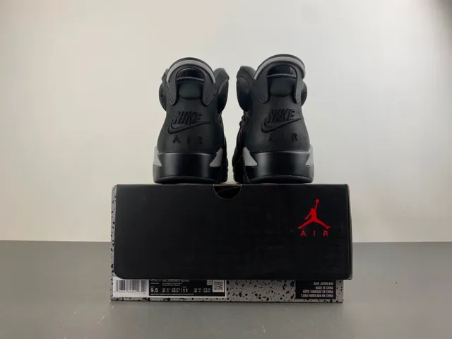 Zapatillas de baloncesto Air Jordan 6 negro gris oscuro plateado 17