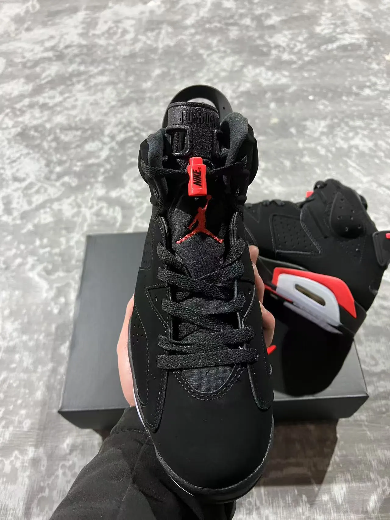 Air Jordan 6 Black Infrared Basketball Shoes 3