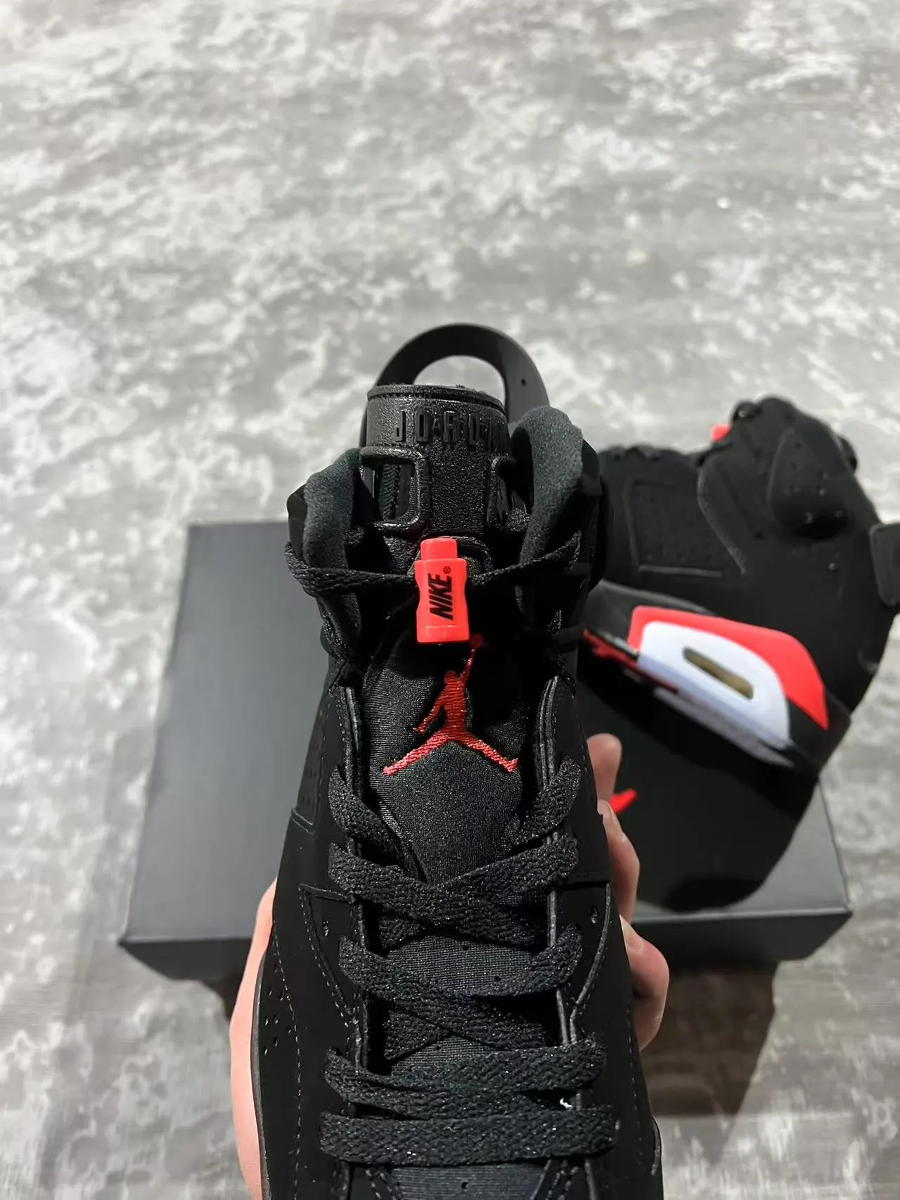 Air Jordan 6 Black Infrared Basketball Shoes 4