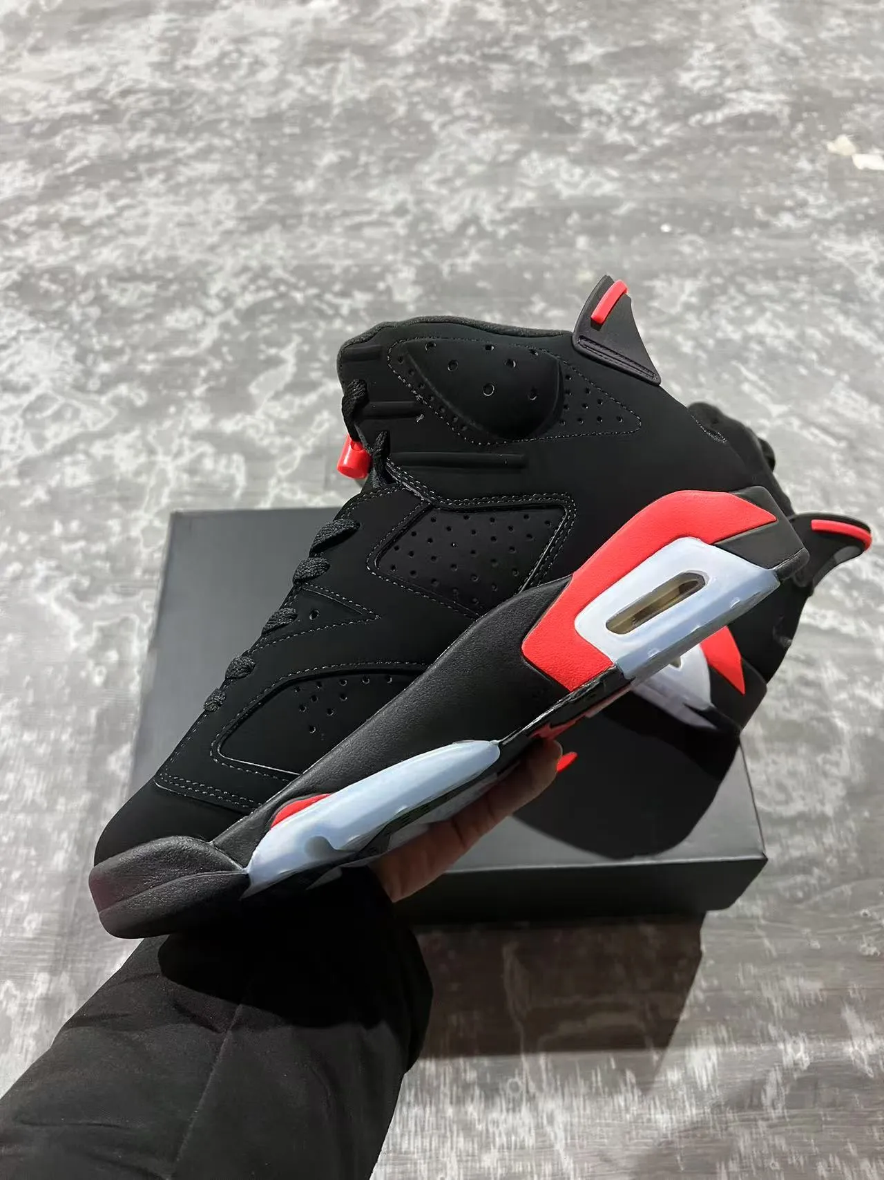 Air Jordan 6 Black Infrared Basketball Shoes 5