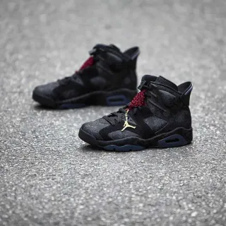 Air Jordan 6 Black Red Gold Basketball Shoes